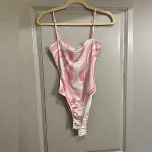 Princess Polly retro pink bodysuit